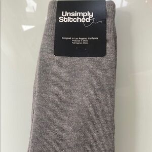 Gray Casual Knit Socks for Everyday Comfort